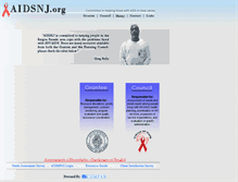 Tablet Screenshot of aidsnj.org